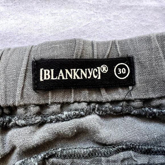 Blank NYC High Rise Linen Cargo Joggers Size 30 - Picture 5 of 6